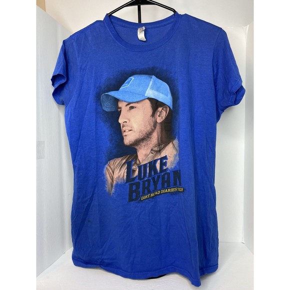 Gildan | Tops | Luke Bryan Dirt Road Diaries Tour Shirt Blue XL - Picture 2 of 15